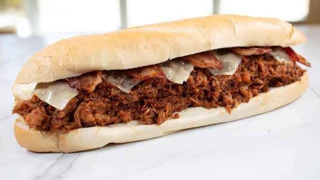 Pulled Pork and Bacon Sandwich