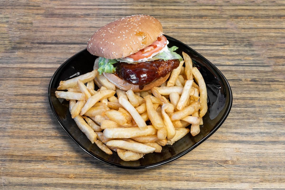 Spicy BBQ Chicken on a Bun