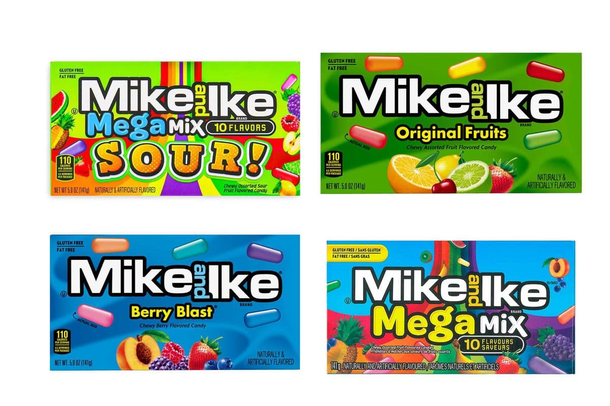 Mike and Ike Mega Mix 10 Flavours/ saveurs (141g)