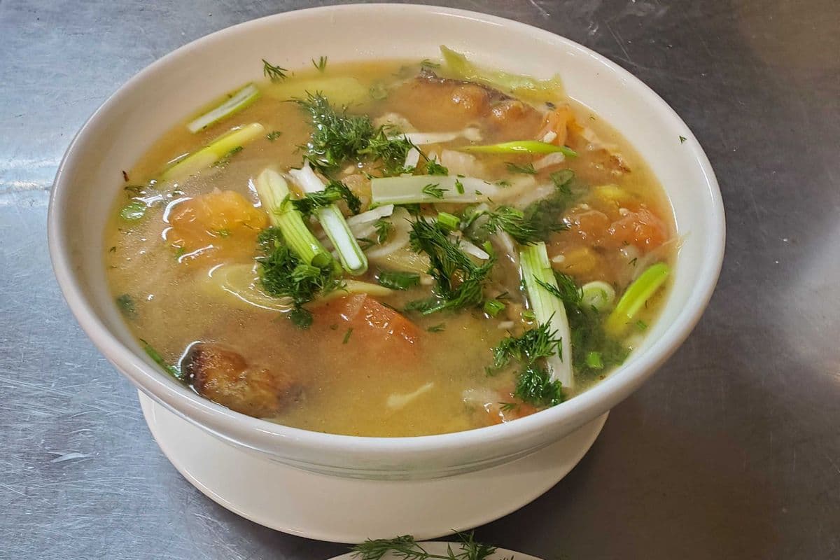 157. Fried Fish in Tomato Soup with Dill Flavour (BUN CA THI LA)