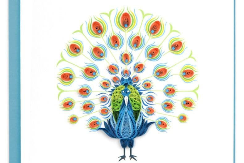 Dancing Peacock Card BL939