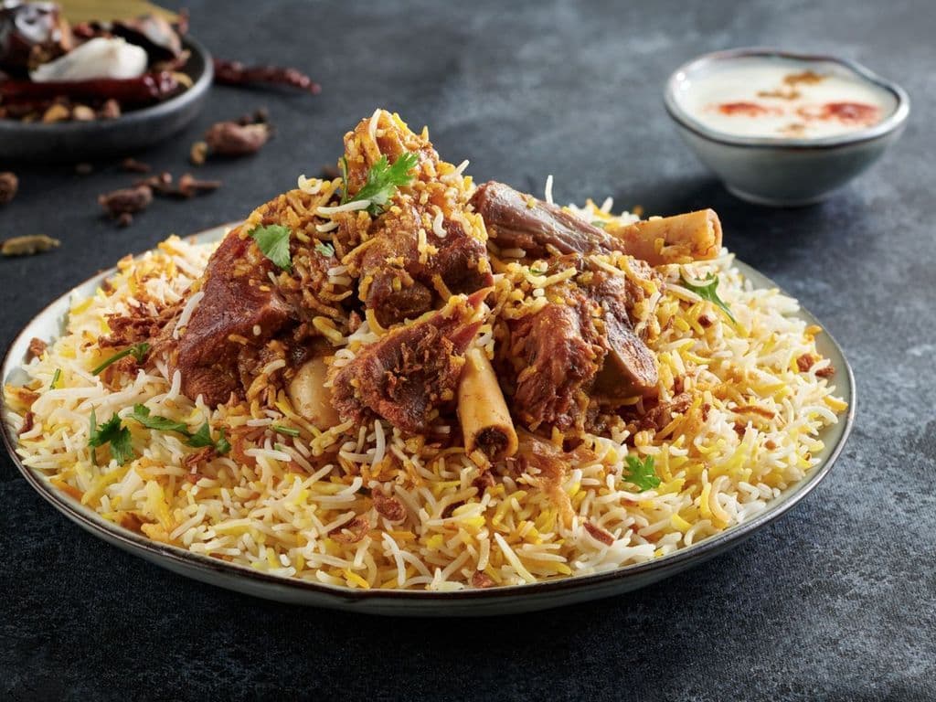Mutton Ghee Roast biryani