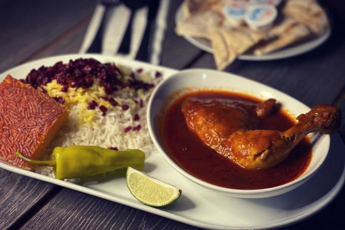 Chicken Leg with Barberry Rice