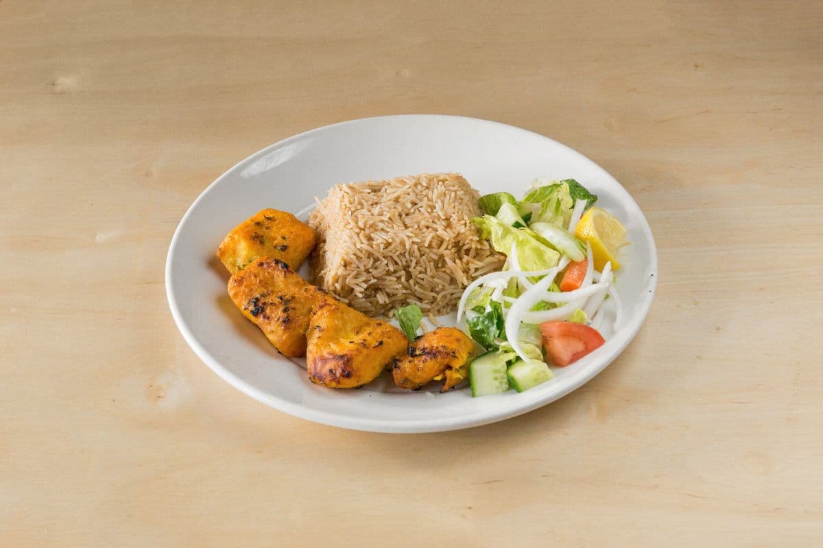 Pulao with Malai Tikka