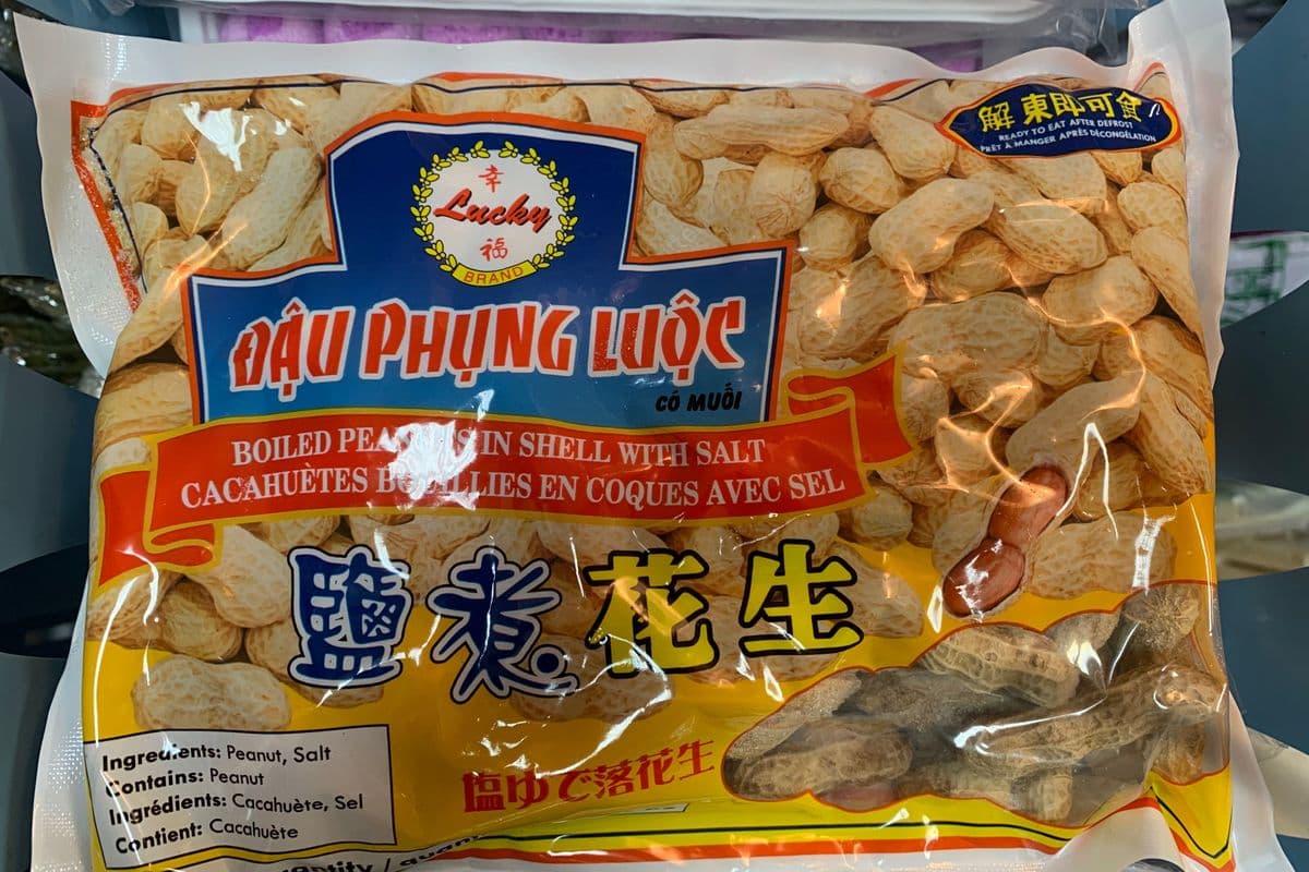 Frozen-Lucky Boiled Peanuts (454 g)