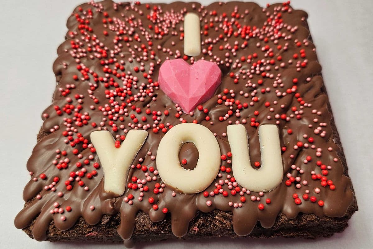 ❤️ 5” Square Brownie “I Love You”