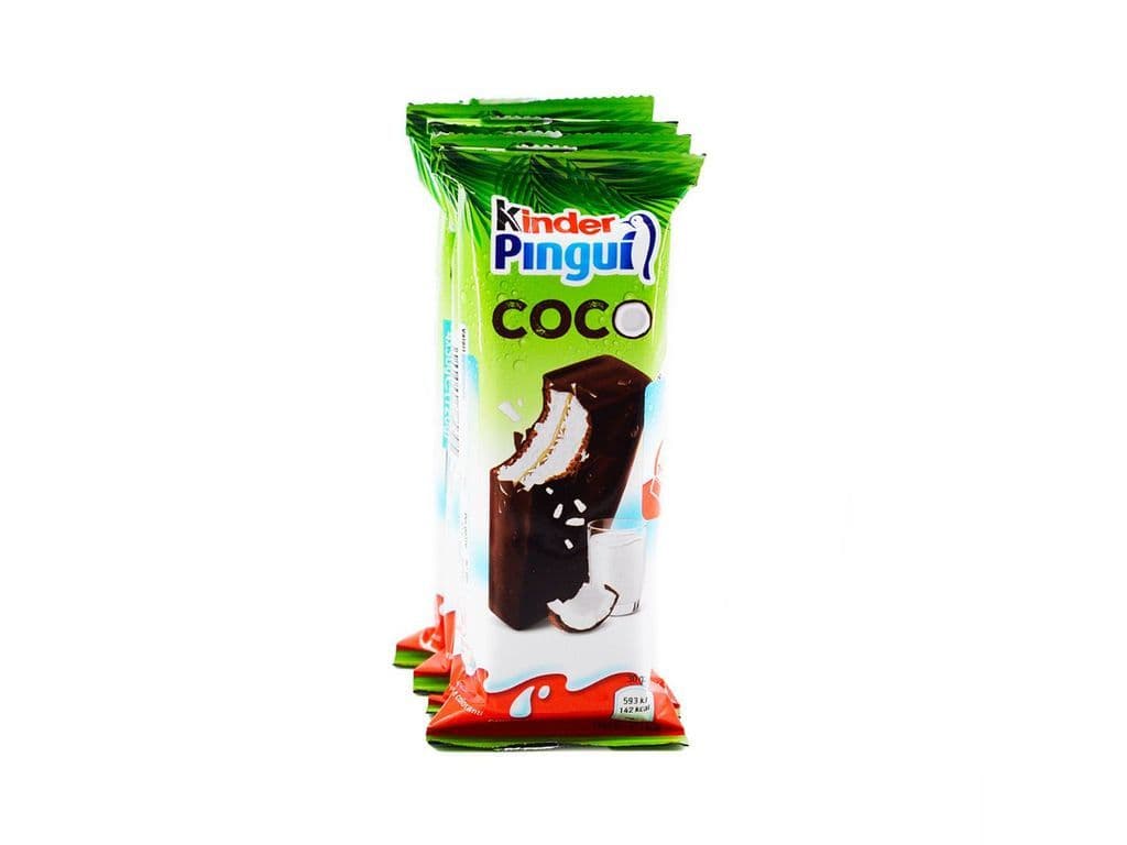 Kinder Pingui Coconut Refrigerator Snack Euro