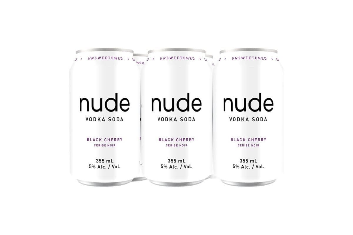 Nude Vodka Soda Black Cherry (6 Cans) (6 x 355ML)