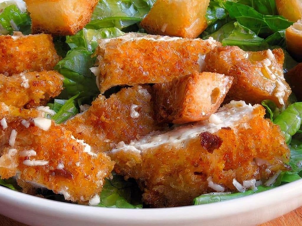 Crispy Chicken Caesar Salad