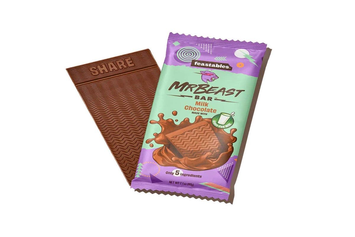 Feastables Mr. Beast Milk Chocolate (60Gm) (180 Cal)