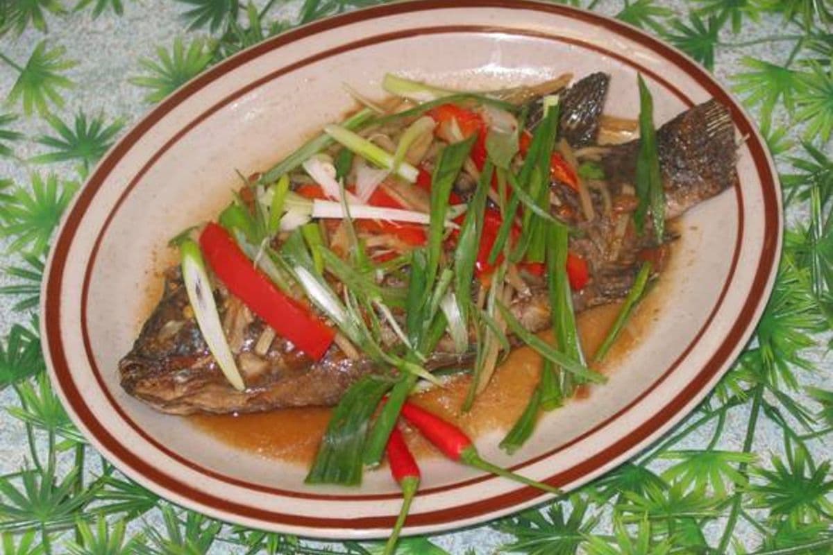 Poisson Frit avec Gingembre / Fried Fish with Ginger