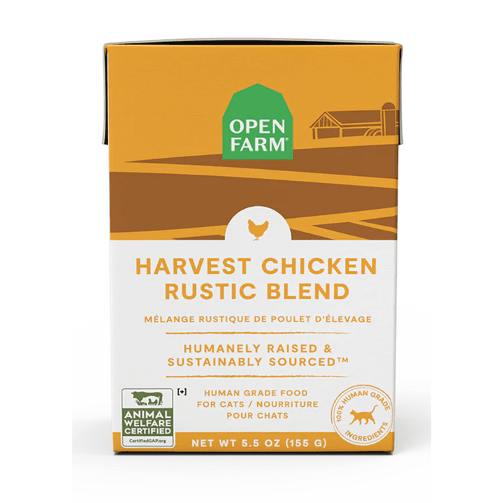 Open Farm Wet Cat Food - Harvest Chicken Rustic Blend (5.5 oz)