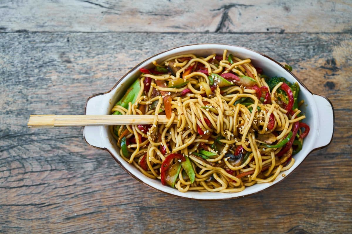 Vegetable Hakka Noodles