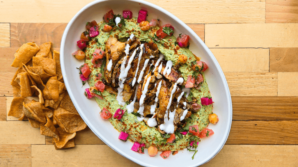 Chicken Shawarma Hummus Bowl