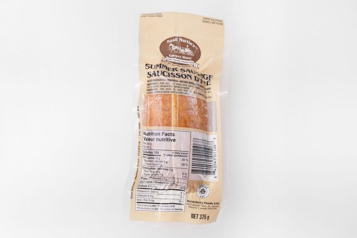 Noah Martin's Summer Sausage (600g)