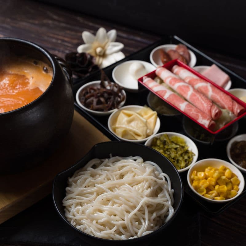 Spicy Rice Noodle Soup