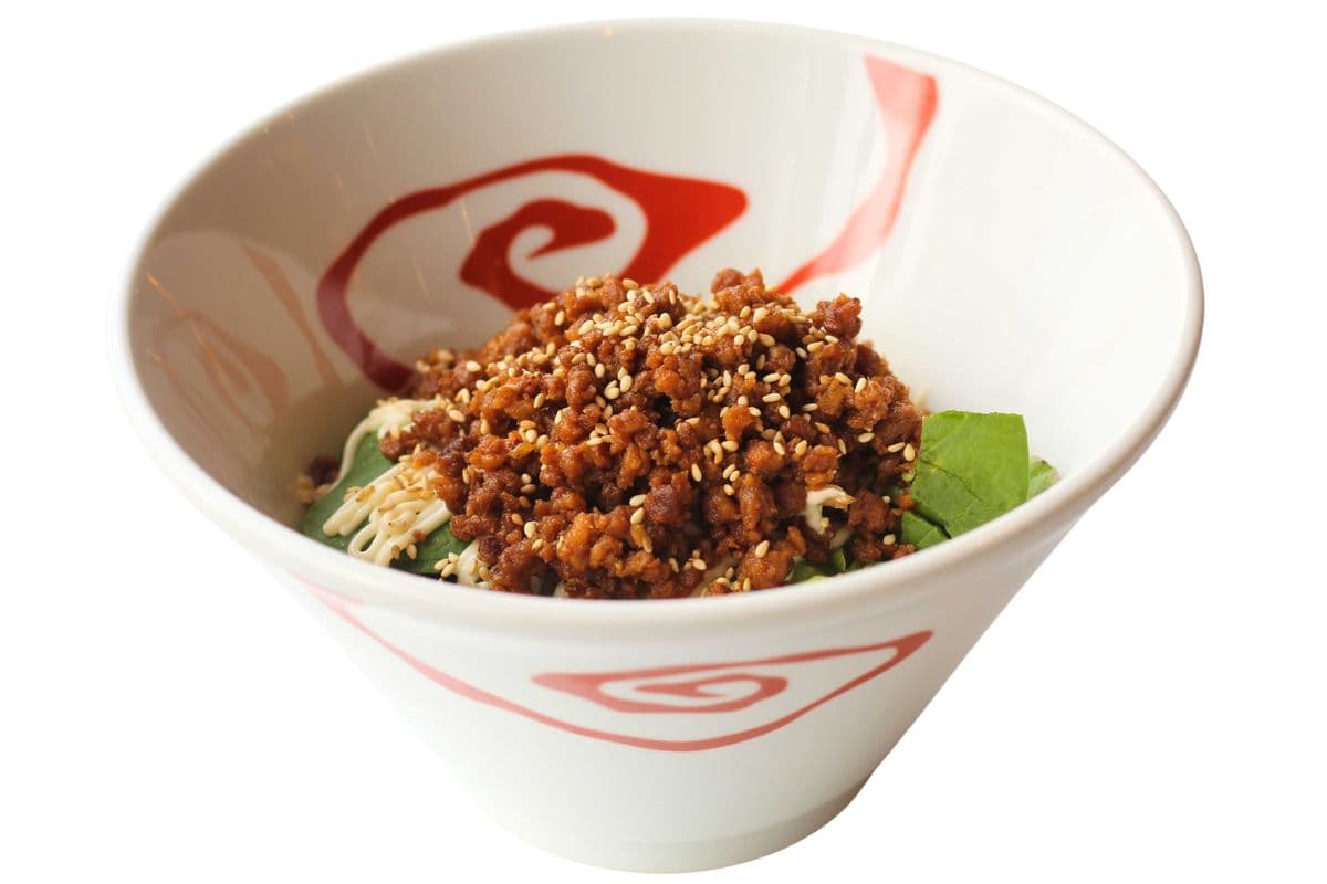 Vegan Seasoned Minced Meat and Mayo on Rice