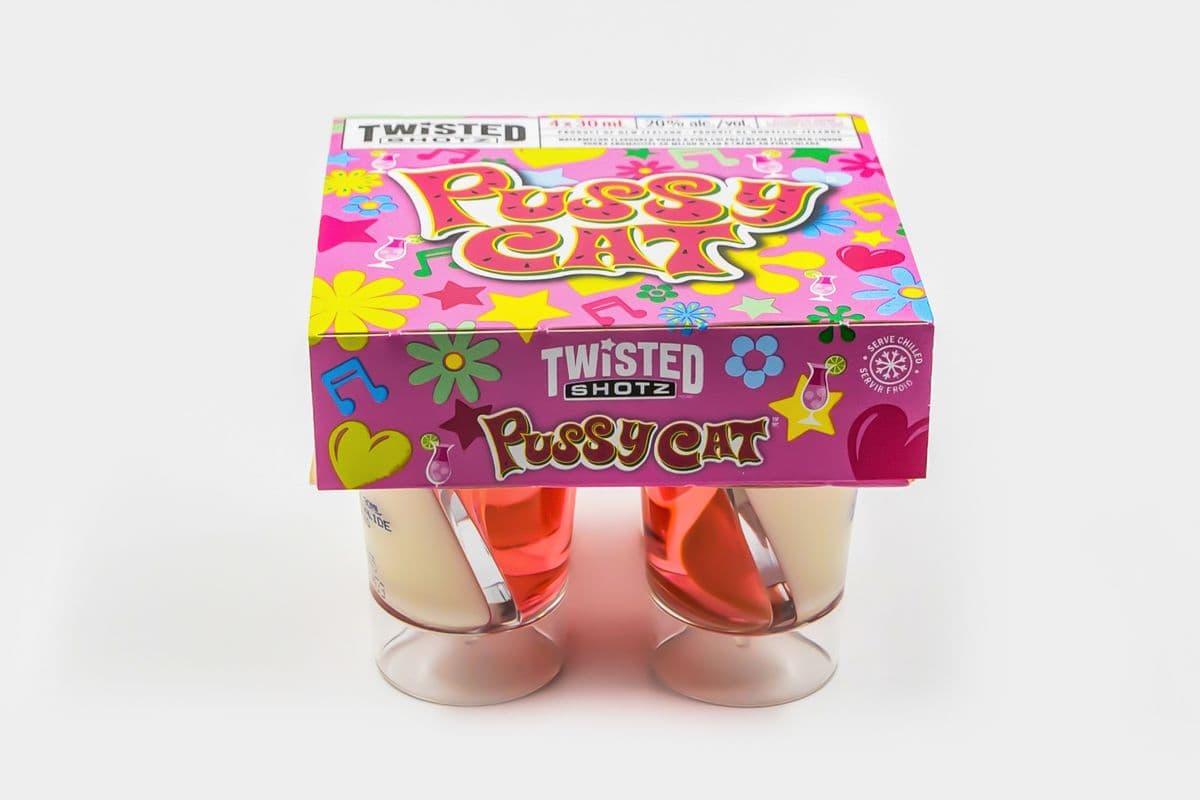 Twisted Shotz Pussy Cat (4 Pack) (1 x 120ML)