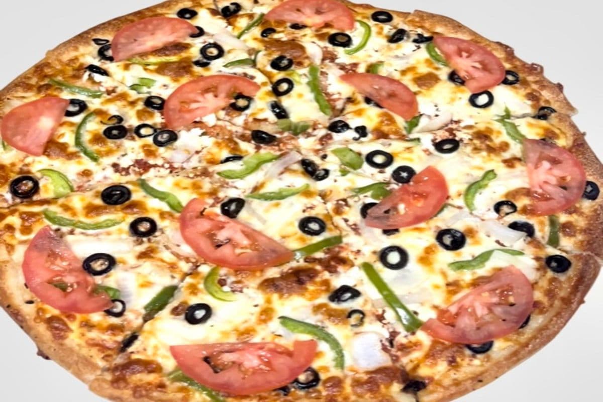 9. 10" Small veggie Greek Pizza