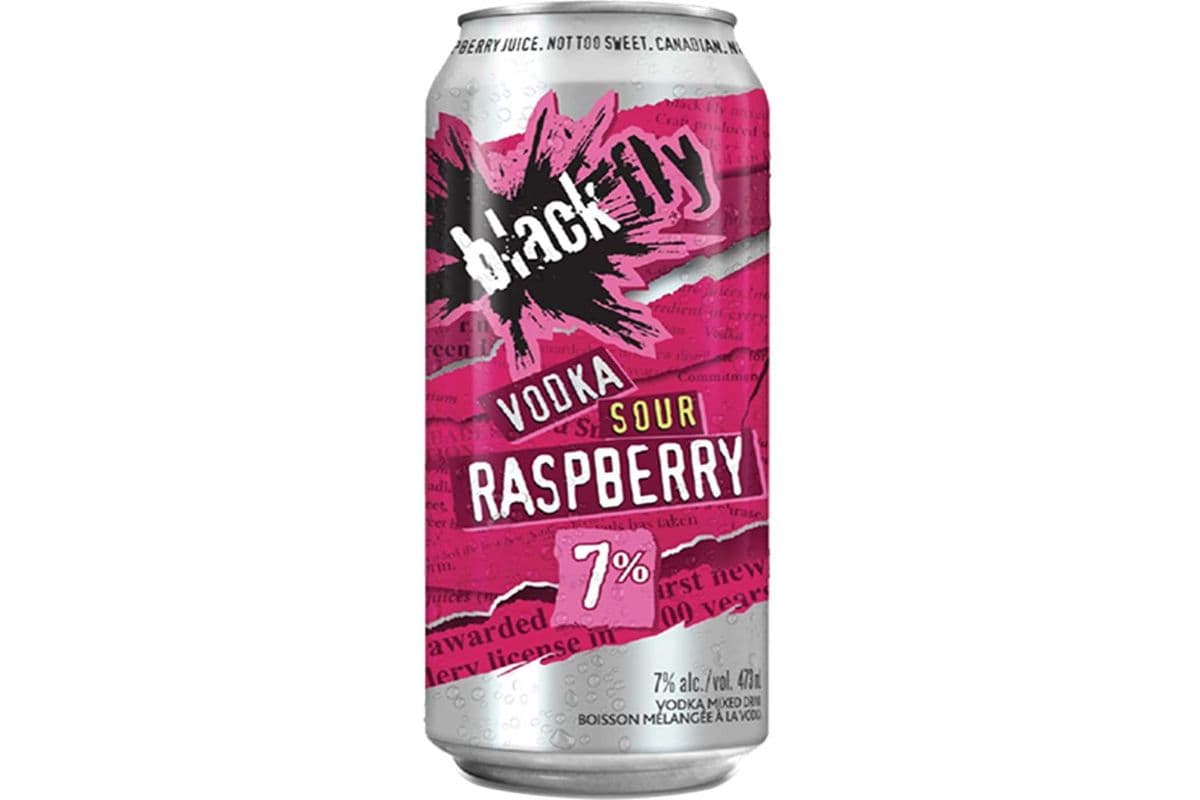 BLACK FLY VODKA SOUR RASPBERRY (1 x 473 ML)