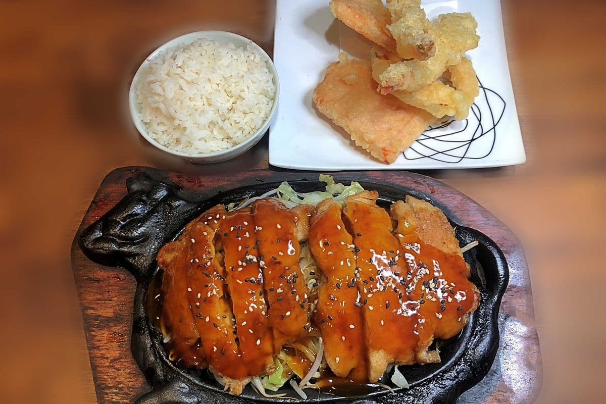 Chicken Teriyaki and Tempura