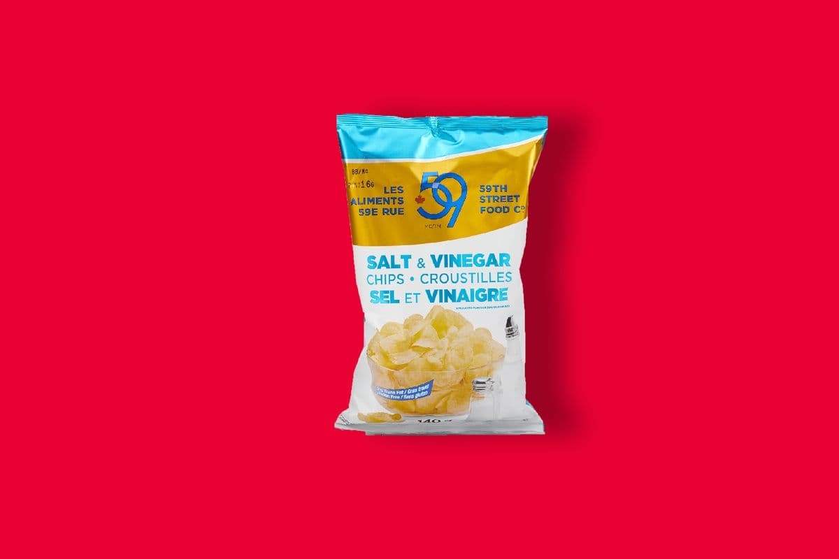 59th Street Salt & Vinegar Chips (140g) - 77208