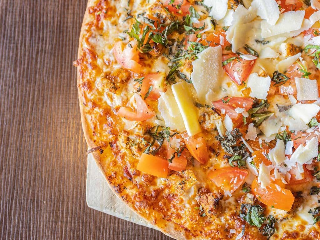 Chicken Caprese Pizza