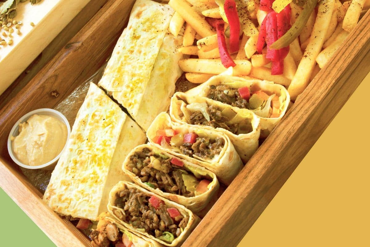 Beef Saj Meal Plate