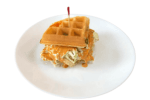 Hello Junior Chicken waffle sandwich