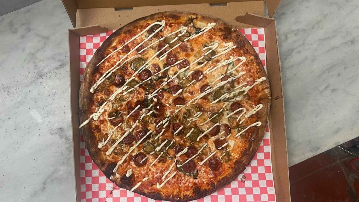FrankenWoof Hotdog PIzza