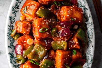 Paneer au piment ( chinois ) / Chilli Paneer ( Chinese)
