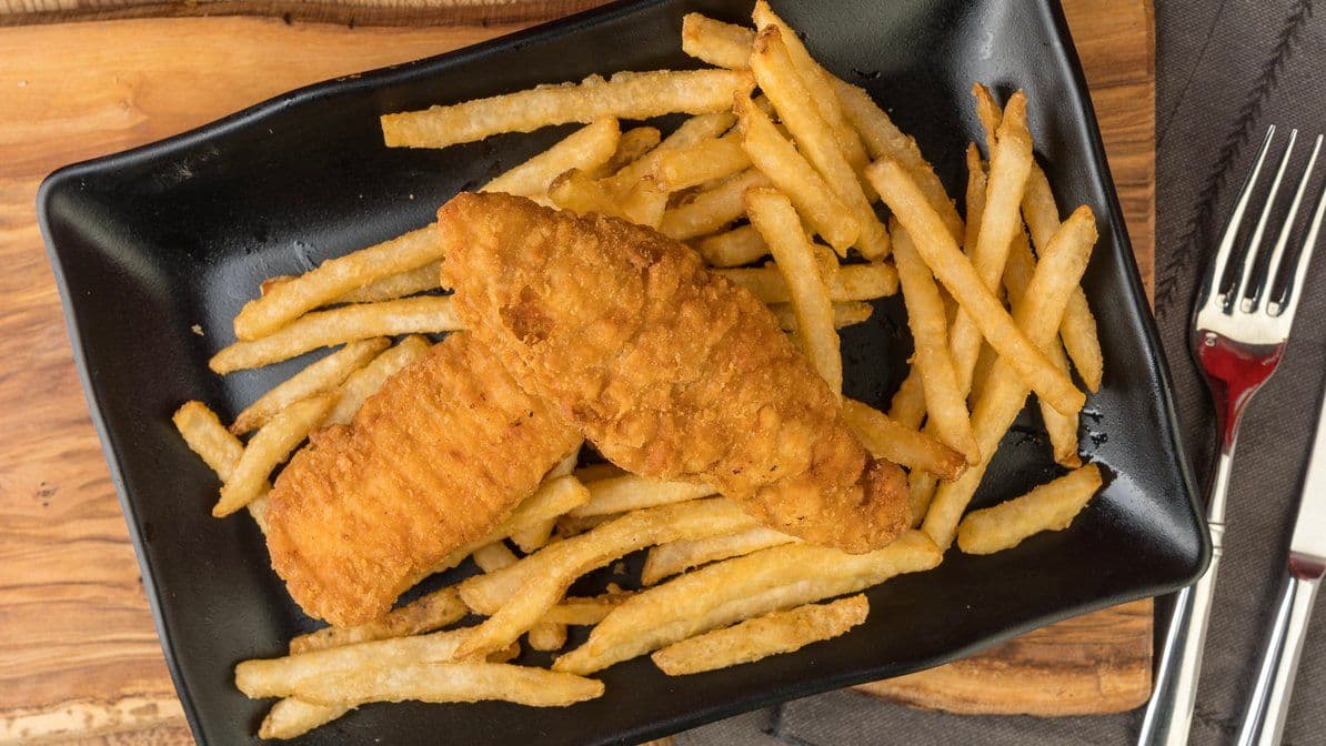 Chicken fingers and Fries
