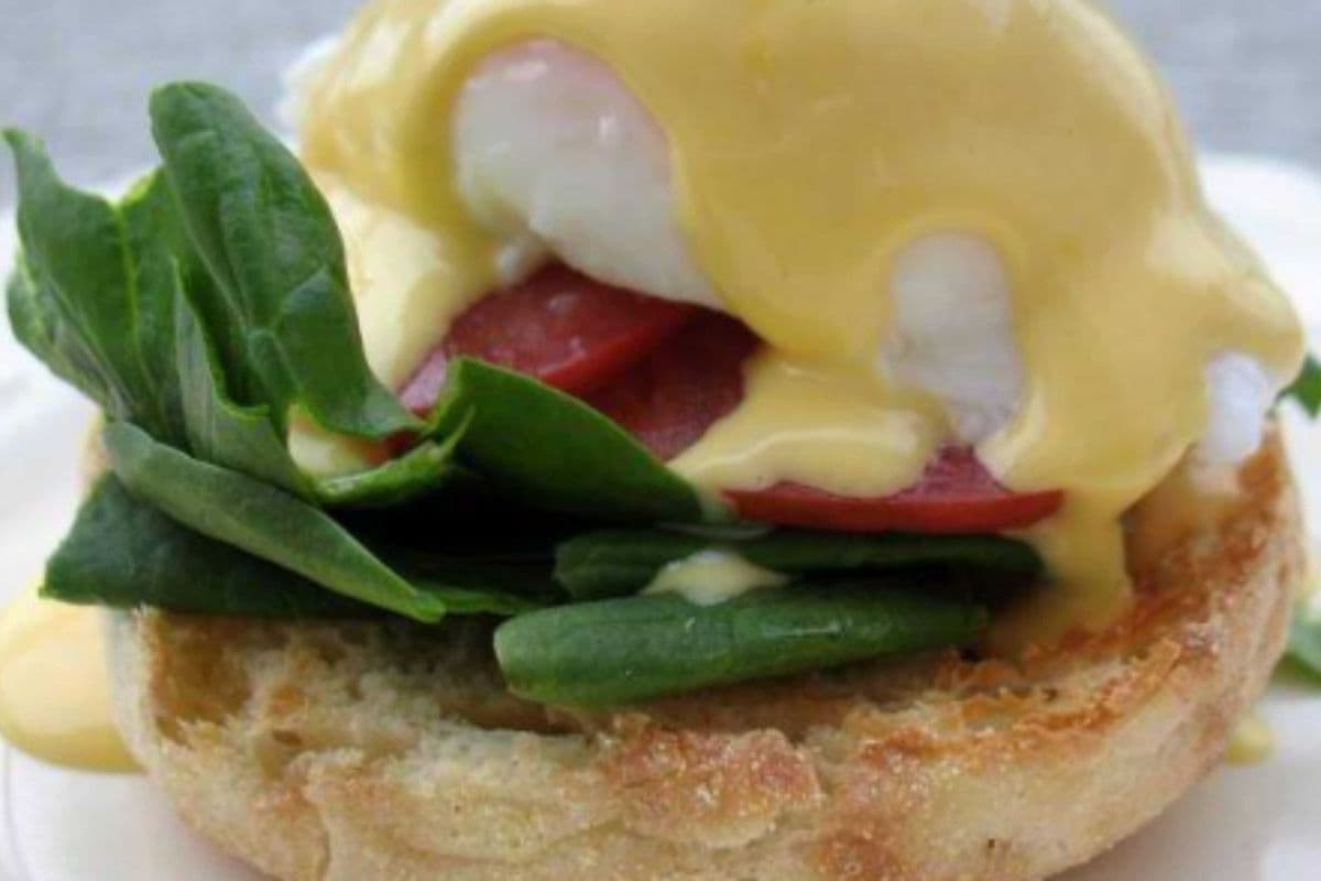Spinach and Swiss Benny