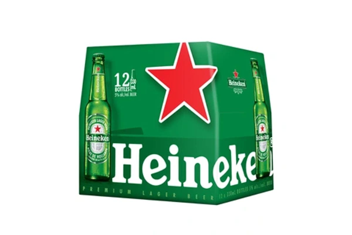 Heineken Lager 330ml 12pk Bt