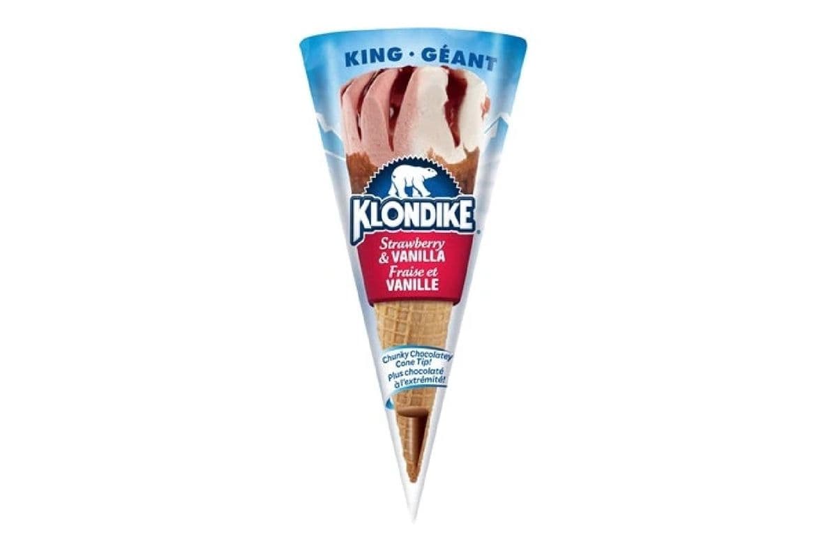 Klondike Vanilla Strawberry Ice Cream Cone (180 ml) 1005579