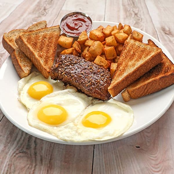 Sirloin Steak And Eggs