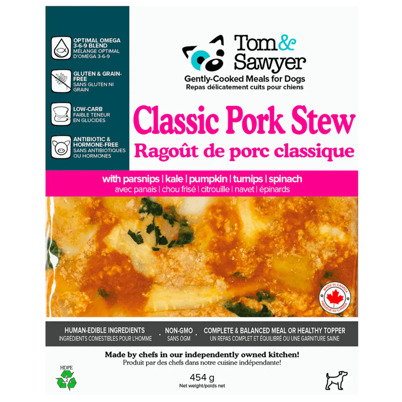 Tom & Sawyer Dog Food - Classic Pork Stew (454 g)