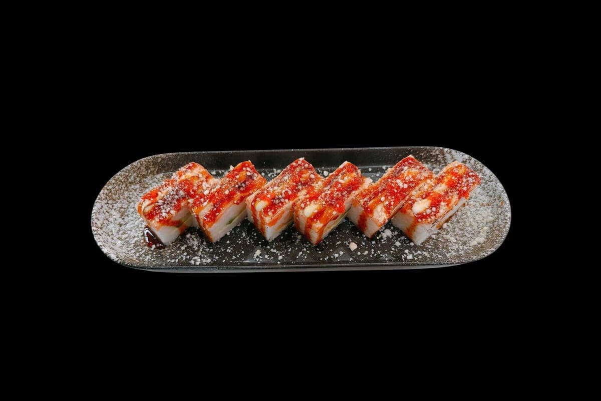 Aburi Salmon Parmesan Oshizushi - 6 pc