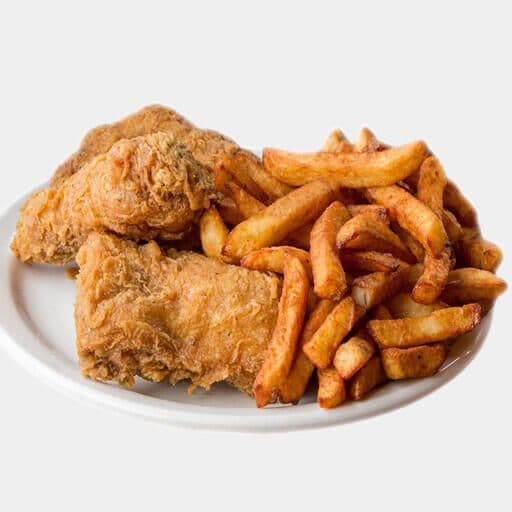 Fried Chicken & Chips - 4 pcs