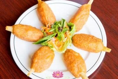 5. Vegetarian Mock Shrimp on Sugar Cane - Chao Tom Chay (2 pcs)