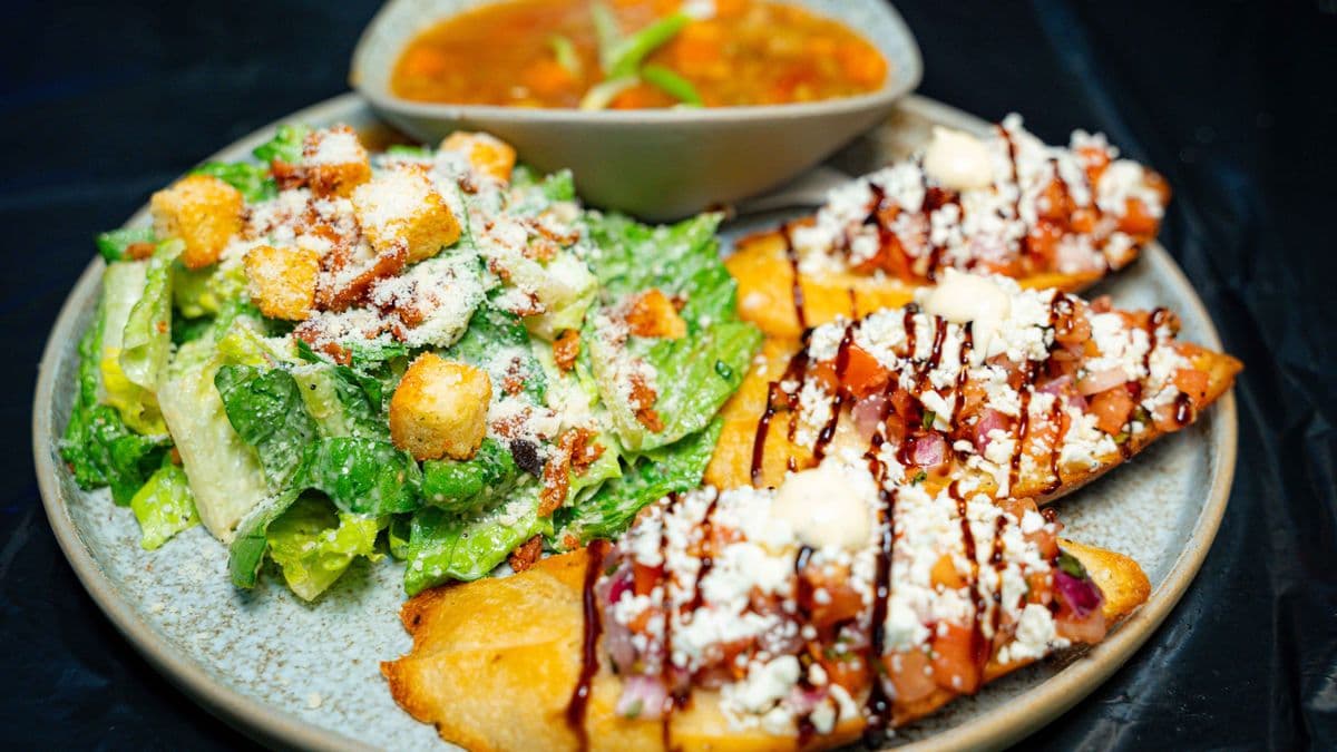 Soup, Salad, and Bruschetta