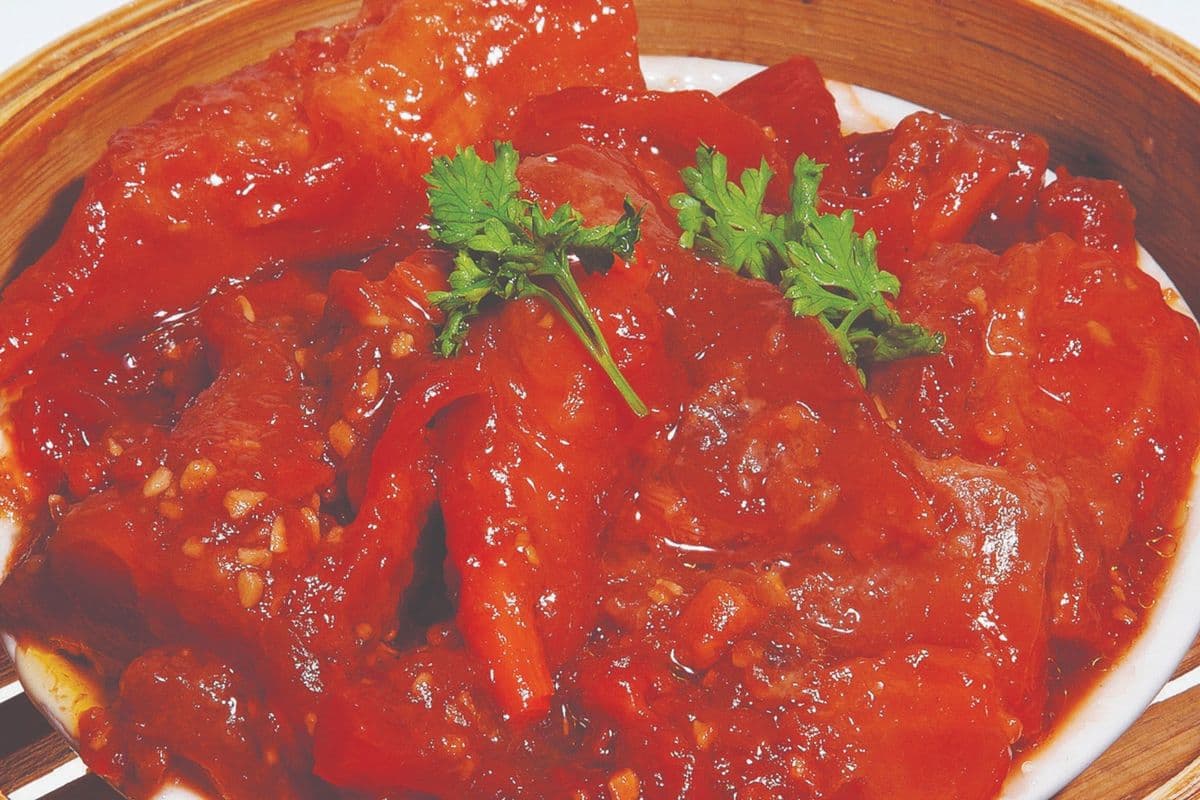 23. Steamed Beef Tripe in Spicy Sauce