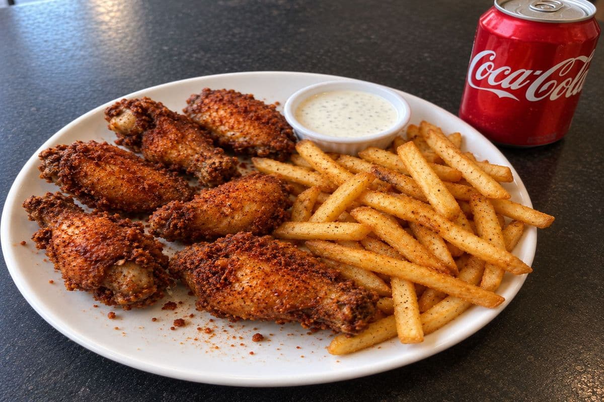 Nashville Hot Wings Meal (10 pcs)