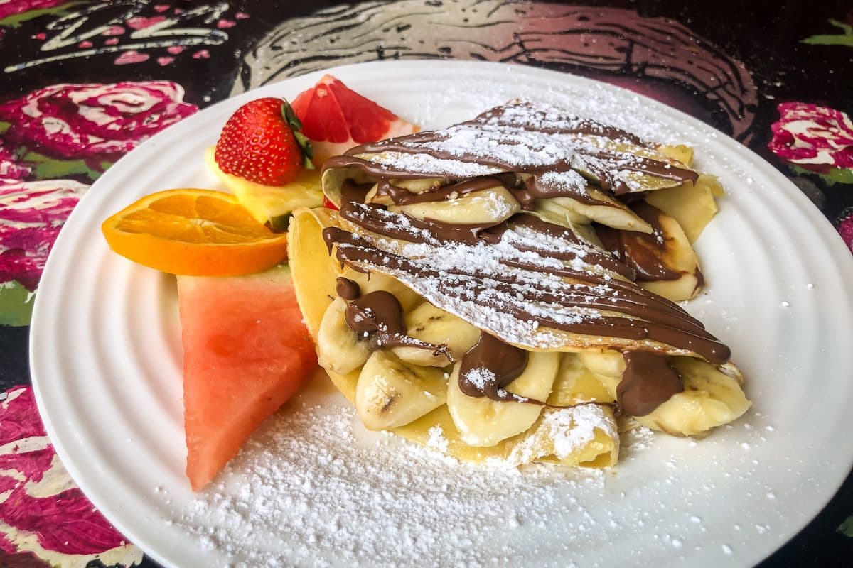 Crêpes avec banane et Nutella (2 mcx) / Banana and Nutella Crêpes (2 pcs)