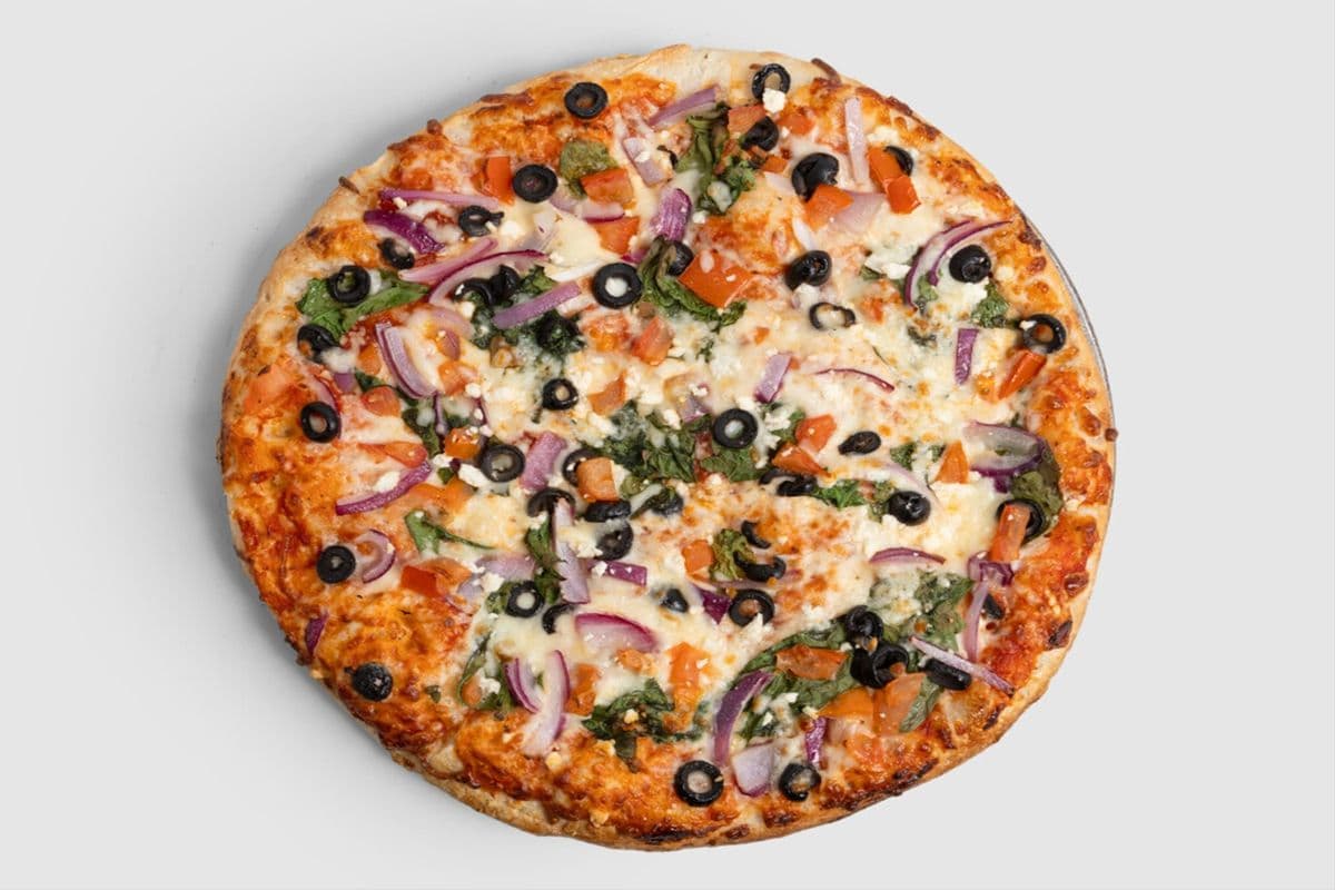 12" Medium Greek Vegetarian Pizza
