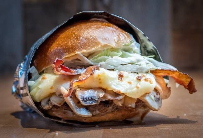 Mushroom Melt Burger