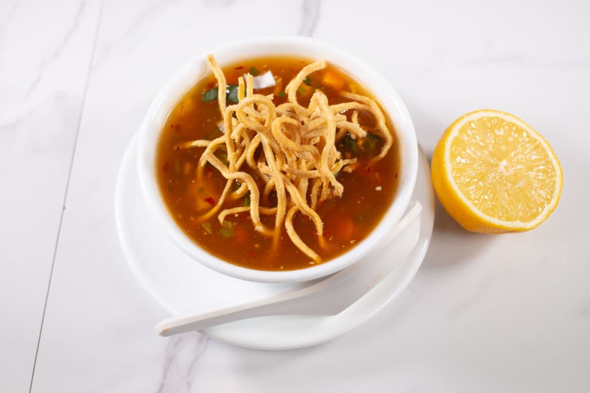 Veg Manchurian Soup