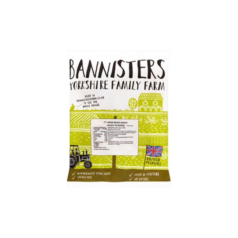 Bannisters Farm Ready Baked Jacket Potatoes