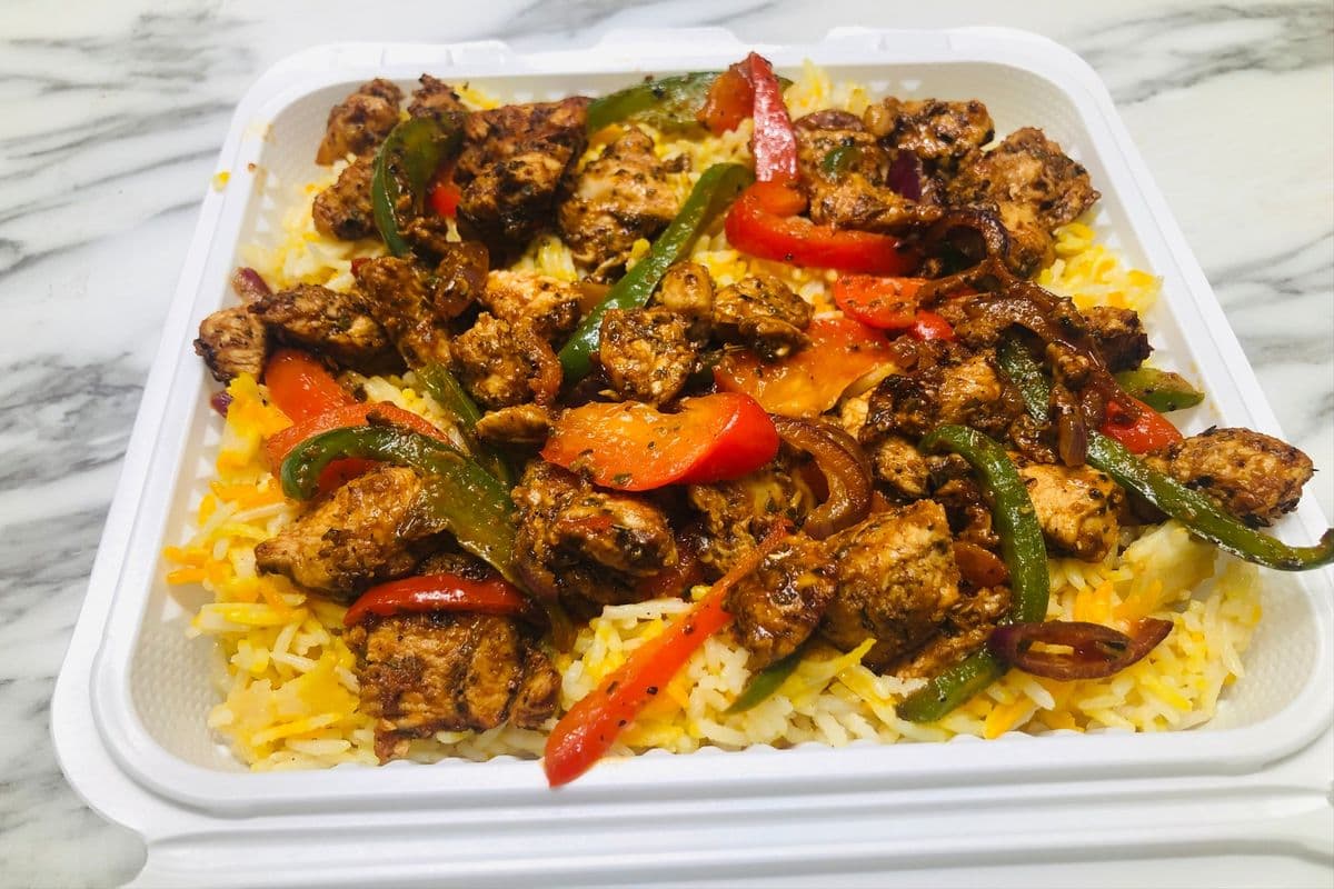 Chicken Fajita on Rice
