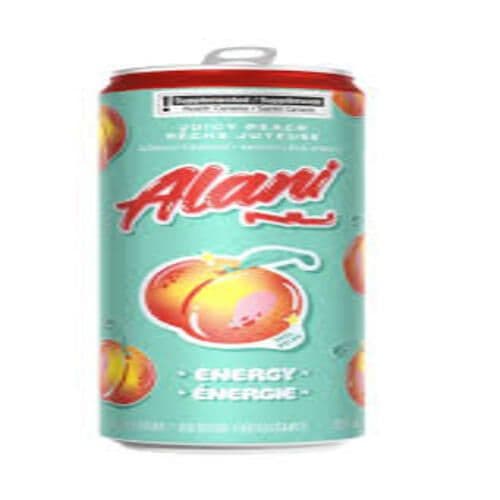 Alani Boisson Énergisante Péche Juteuse 355ml/ Alani Energy Drink Juicy Peach 355ml
